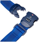 SAMSONITE Global Travel Accessories - Luggage Strap with Lock Luggage Strap, Blue (Midnight Blue), 190 Centimeters, with Integrated 3-Digit TSA Combination Lock