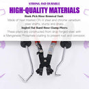 Swpeet 3Pcs Hose Clamp Plier Set, Including 45° Flat Band Hose Clamp Plier Angled Swivel Jaw Locking Car Water Pipe with 2Pcs Hose Removal Hook Set Perfect for Hose Installations of Low Radiators