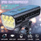 Victagen 5000 Lumens Bike Lights for Night Riding, 6 LED Bike Lights Waterproof Type C Rechargeable Front Bike Headlight and Taillight, High & Low Beam Lights, Power Bank Function, Free Metal Mount