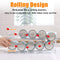 Fridge Organiser, Refrigerator Storage Bins with Rolling, 2-Tier Can Dispenser, Drink Food Storage, Home Kitchen Organisation, Soda Beverage Container, for Fridge Freezer Pantry Countertop Cabinets
