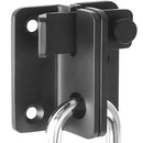 ZiYuya Flip Latch Gate Latches Slide Bolt Latch Safety Door Lock Catch for Barn Cabinet Garden Bathroom Garage Window Sliding Door Shed Lock (Black - Right Open, S 45 * 40MM)