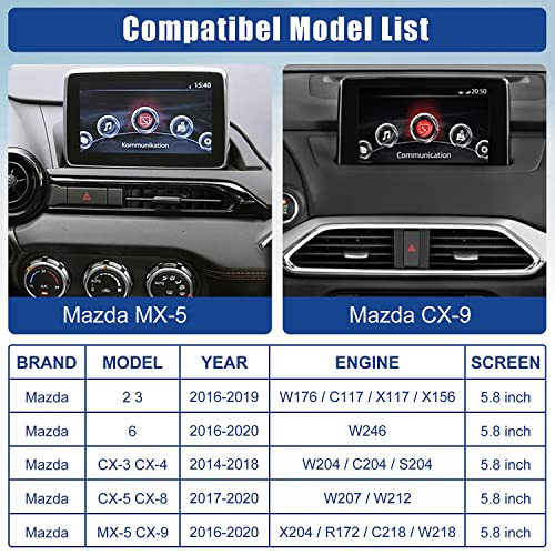 Mazda Wireless Carplay Retrofit Kit, TK78-66-9U0C OEM USB Hub Fits to MZD Connect System Compatible with Mazda 2/3/6/CX3/CX5/CX9/MX5 2014-2021(Only Supporting Wireless Carplay NO Android Auto)