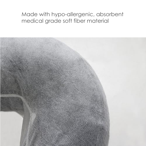 EARTHLITE Fitted Disposable Massage Headrest Cover – Medical-Grade, Soft, Non-Sticking Face Rest Cradle Covers (50 count)