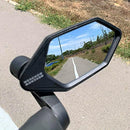 MEACHOW 2022 New Bar End Bike Mirror, Crystal UHD Automotive Grade Glass Lens E-Bike Mirrors, Scratch Resistant, Safe Rearview Mirrors, (Silver Right Side) ME-022RS