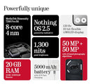 Nothing Phone (2a) 5G 128GB Storage + 8GB RAM, 6.7 Inch, Unlocked Nothing OS Smartphone (Black)