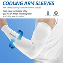 ROCKBROS UV Protection Cooling Arm Sleeves for Men Women UPF 50+ Sun Sleeves to Cover Arm Outdoor Sports Golf Cycling Running Football Basketball