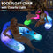 LanAqua Pool Float with Canopy,Solar Inflatable Pool Floats Chair Pool Chair Lounge Float with Lights, Floating Pool Chair with Headrest & Cup Holder,Water Chair Pool Floats Adults Beach Pool Floaties