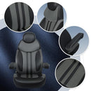 Leader Accessories Luxury Reclining Pontoon Captains Chair Bucket Boat Seat with Armrests (Black/Charcoal)