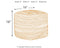 Ashley Furniture Signature Design - Absalom Pouf - Comfortable Ottoman & Footrest - Natural