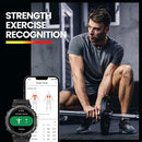 Amazfit T-Rex 2 Rugged Smart Watch, Military Certified, GPS, 24-Day Battery Life, Heart Rate, VO2, SPO2 Monitoring, Pacer, Altitude, 10 ATM Water-Resistant, Sleep Monitoring (Black)