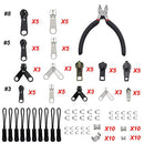 YaHoGa 143 Pieces Zipper Repair Kit Zipper with Zipper Install Plier for Bags, Jackets, Tents, Luggage, Backpacks, Sleeping Bag