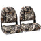 NORTHCAPTAIN Low Back Folding Fishing Boat Seat,Stainless Steel Screws Included,Camo,2 Seats