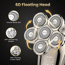 Electric Razor for Bald Men, Bald Head Shavers for Men 5-in-1 Multifunctional 6D Electric Head Shaver Waterproof Recharageable Rotary Shaver Grooming Kit