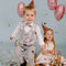 Gold Confetti Poppers 4 Pack | Confetti Cannon Party Poppers Confetti Shooter for Events Birthday Celebration | Bulk Streamer Blaster Cannon Star Launcher | Large Prank Package Gun Tube Stick