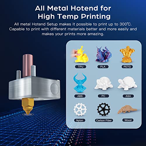 Sovol SV06 3D Printer with All Metal Hotend Planetary Dual Gear Direct Drive Extruder Open Source 25-Point Auto Leveling PEI Build Plate 32 Bit Silent Board Printing Size 220 * 220 * 250mm