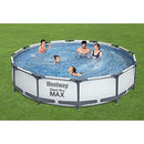 Bestway 56417 Steel Pro Above Ground, 12ft x 30 Inch | Frame Swimming Pool with Filter Pump