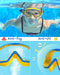 Water Space 2 Pack Swim Goggles Swimming for Kids Youth Girls Boys Aged 3-6 4-7 6-14 8-12, Toddler Anti-fog Waterproof Clear Wide Vision, Pool Underwater No-Leaking Yellow a & Cyan