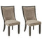 SIGNATURE DESIGN BY ASHLEY Dining-Chair, Wood, Black, 23" W x 24" D x40.75 H