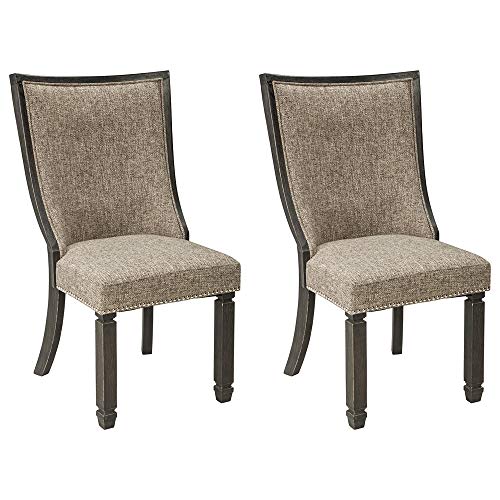 SIGNATURE DESIGN BY ASHLEY Dining-Chair, Wood, Black, 23" W x 24" D x40.75 H