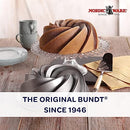 Nordic Ware Heritage Bundt Cake Pan (10 Cup), Gray, 80637