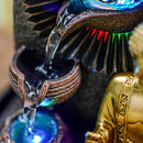 Zen'Light Buddha Bhava Indoor Fountain, Zen Decor, Ideal for Meditation and Relaxation, Table Fountain with Closed Circulation, Colour-Changing LED Lighting, Water Flows on 3 Levels, Height 26 cm