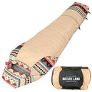 [Camp Instructor Recommendation] NATURE LAND Sleeping Bag, Compact, Blanket Fabric, All Seasons, Camping, Outdoor Activities (3.5 oz (1000 g), Beige)