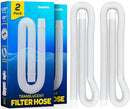 Replacement Hose For Above Ground Pools [Set of 4] 1.25" Diameter, 59" Long Accessory Pool Pump Replacement Hose - Filter Pump Hose Compatible with Intex Pump Models #607/#637. Includes 4 Metal Clamps