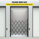 VEVOR Single Folding Security Gate, 60" H x 43" W Folding Door Gate, Steel Accordion Security Gate, Flexible Expanding Security Gate, 360° Rolling Barricade Gate, Scissor Gate/Door with Padlock