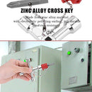 4 Way Cross Key Bit Zinc Alloy Multi-functional Universal Opening Key Plumbers Electricians Tools for Water Meter Valve Electric Box Cupboard Cabinet