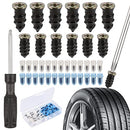 Zocipro 30Pcs Tyre Repair Kit Rubber Nails with Screwdriver, Car Puncture Repair Kit, Universal Tire Repair Fast Repair Nail for Auto Car Motorcycle (15 S+15 L)