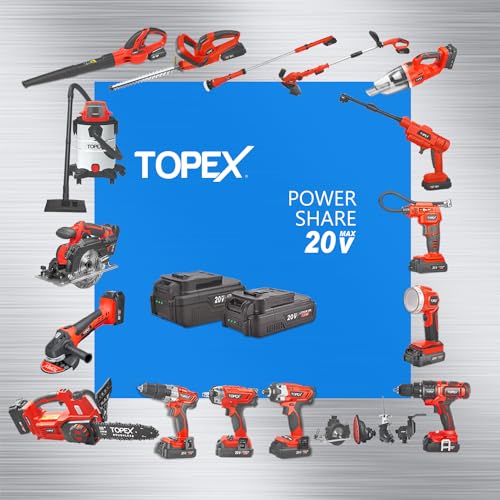 TOPEX 20V 4 IN1 Power Tool Combo Kit, Cordless Drill, Electric Sander, Reciprocating Saw, Oscillating Tool