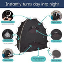 hiccapop Blackout Tent for Pack and Play, Baby Sleep Pod, Baby Crib Tent, Blackout Canopy Crib Cover, Sleep Pod for Kids with Monitor, Pack and Play Blackout Cover, Pack and Play Tent (HP-DDT)