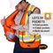 Pioneer V2540750U-X LFR-Tech Hi-Vis 88/12 7 oz FR/ARC-Rated Surveyor's Safety Vest, Snap Closure, Orange, XL