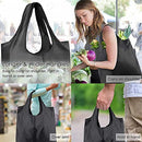 Reusable-Grocery-Bags-Foldable-Machine-Washable-Reusable-Shopping-Bags10 Pack Extra Large Folding Reusable Bags Totes Storage Bag (Colour)