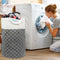 82L Large Laundry Hampers with Handles,Tall Clothes Baskets Folding Washing Bin Foldable Fabric Hamper Bags for Bedroom, Closet,Bathroom