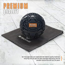 Deep Tissue Massage Ball - Portable and Durable Mobility Ball for Exercise and Recovery- Includes Carry Bag -Perfect for Trigger Point Therapy and Myofascial Release-12 cms Dia (Black)