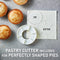 Sunbeam Pie Magic 4 Up | Electric Pie Maker, Deep-Fill Plates Make 4 Traditional-Sized Crispy Pies, With Pastry Cutter for Perfect Portions & Pie Maker Recipes E-Booklet, Grey