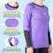 Speedo Women's UPF 50+ Rash Guard Long Sleeve Swim Shirts, Water Beach Surf Swimsuit, UV/Sun Protection Swimwear - Violet/L