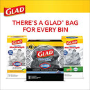 Glad Forceflex Trash Bags, Multipurpose Rubbish Bags with Stretchable Strength, Fits 30 Gallon Can, 25 Count