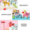 TOYANDONA Kids Croquet Set, Cartoon Wooden Animal Croquet Set Funny Lawn Games for Boys Girls