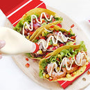 SENHAI 6 Pcs Taco Holder Stand, PP Health Material Taco Truck Tray Rack Holds up to 4 Tacos Each, Dishwasher Safe