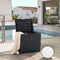 JUMMICO 31 Gallon Resin Deck Box Waterproof Indoor Outdoor Storage Boxes for Patio Furniture Cushions, Toys and Garden Tools