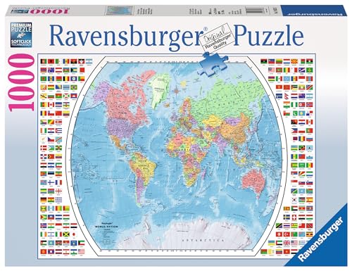 Ravensburger - Political World Map Puzzle 1000 Pieces