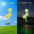 ZKEEZM Dandelion Solar Lights Outdoor Garden Décor, Upgraded 6-Pack Solar Garden Lights Decorative 36 LED Waterproof of IP65 Solar Flowers Lights for Garden Yard Patio Landscape Pathway Lawn