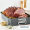 Farberware Nonstick Bakeware 11-Inch x 15-Inch Roaster with Flat Rack, Gray,Grey