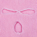 "N/A" 3 Hole Warm Soft Motorcycle Winter Full Face Cover Knit Ski Mask for Outdoor Sports (Pink)