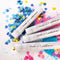 Gender Reveal Confetti Cannon - 4 Pack - Pink and Blue Heart Shape Paper Gender Reveal Cannons and Biodegradable Gender Reveal Smoke Bombs | Gender Reveal Powder Cannon | Gender Reveal Powder Poppers
