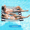 Aqua 4-in-1 Hammock Inflatable Pool Float, Multi-Purpose Pool Hammock （Lounge Chair, Saddle，Drifter，Hammock Pool Chair, Portable Water Hammock Navy/White Stripe