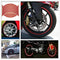 18" Reflective Rim Tape Wheel Stripe Decal Trim Sticker for Car Motorcycle, Enhanced Visibility and Safety, Easy Application, Set of 16 Strips