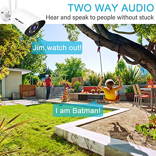 [2.4/5GHz] Outdoor WiFi Security Camera - GENBOLT Floodlight Wireless Home Surveillance CCTV IP Camera Waterproof,2-Way Audio with 110° Super Wide View, Humanoid Alarm